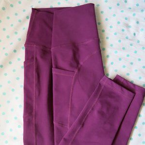 BUFFBUNNY Magenta High Waisted Leggings w/ Pockets